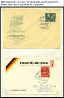 SLG., LOTS DEUTSCHLAND Interessante Briefpartie, Meist Deutschland Von Ca. 1900 - 1960, Im Album, über 140 Meist Mi - Sonstige & Ohne Zuordnung