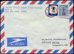 FELDPOST 1977, Feldpostbrief Der US-Navy Mit Stempel Der Sinai-Field-Mission, Pracht - Used Stamps