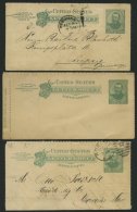 GANZSACHEN 1898-1901, 2 C. Grant, 4 Kartenbriefe (Letter SHEET), Davon 3 Gebraucht, Feinst/Pracht - Sonstige & Ohne Zuordnung