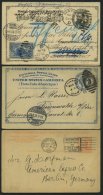 GANZSACHEN 1893-1951, 5 Verschiedene Gebrauchte Frage- Und Antwortkarten (Paid Reply Postal Cards) Komplett, Feinst/Prac - Sonstige & Ohne Zuordnung