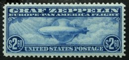 USA 328 **, Scott C 15, 1930, 2.60 $ Graf Zeppelin, Postfrisch In Hervorragender Zähnung Und Zentrierung, Kabinett, - Used Stamps