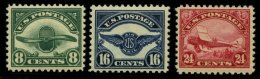 USA 286-88 **, Scott C 4-6, 1923, Flugpost, Postfrischer Prachtsatz, $ 310 - Gebraucht