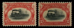 USA 133 **, Scott 295, 1901, 2 C. Karmin Und Dunkelkarmin Panamerikanische Ausstellung, 2 Postfrische Werte, $ 80 - Used Stamps