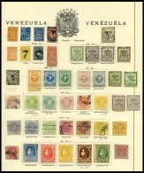 VENEZUELA O,*,(*) , Interessante Reichhaltige Sammlung Venezuela Bis 1912 Mit Vielen Guten Werten, Erhaltung Etwas Unter - Venezuela