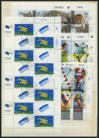 ISRAEL - SAMMLUNGEN, LOTS KB O, 1963/89-91, 5 Verschiedene Kleinbogen, Pracht, Mi. 220.- - Lots & Serien