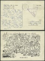 ISRAEL 1967, Dreieckiger Feldpoststempel 2269 Und Poststempel Von Ashoelon Auf Feldpost-Vordruckkarte Von Der ägypt - Other & Unclassified