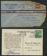 CUBA 43,158 BRIEF, 21.1.1948, Flugkatastrophenbrief Von HABANA Mit Zucker-Werbestempel In Die USA, Mit Entschuldigungsze - Other & Unclassified