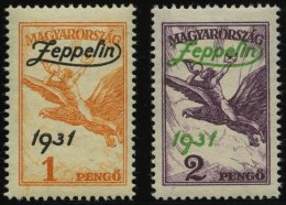 UNGARN 478/9 **, 1931, Graf Zeppelin, Pracht, Mi. 200.- - Other & Unclassified