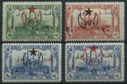 TÜRKEI 472-75 *, 1914, Portomarken Mit Aufdrucktype II, Falzrest, 4 Prachtwerte, Mi. 300.- - Unused Stamps