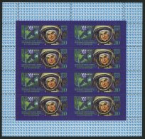SOWJETUNION 5283KB **, 1983, 10 K. Kosmonauten Tereschkowa Im Kleinbogen (8), Pracht, Mi. 220.- - Sonstige & Ohne Zuordnung