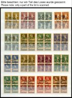 SAMMLUNGEN VB O , 1911-74, Saubere Sammlung Von 810 Verschiedenen Viererblocks Mit Zentrischen Stempeln, Prachtsammlung, - Collections