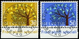 SCHWEIZ BUNDESPOST 756/7 O, 1962, Europa Mit Ersttags-Vollstempeln, Pracht - Used Stamps