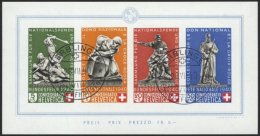 SCHWEIZ BUNDESPOST Bl. 5 O, 1940, Block Pro Patria, Pracht, Mi. 700.- - Used Stamps
