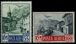 SAN MARINO 447/8 **, 1950, 55 Und 100 L. Flugpost, 2 Prachtwerte, Mi. 76.- - Sonstige & Ohne Zuordnung