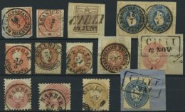 LOTS BrfStk,o , 1850-1864, 13 Werte Mit Abstempelungen Aus Der STEIERMARK, Meist Pracht - Collections