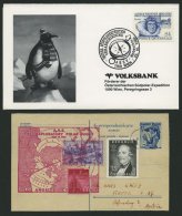 SONDERFLÜGE 1952-85, 5 Verschiedene Belege, Flüge über Polen, Arktis Und Antarktis, Dabei 2 Erstflüg - Sonstige & Ohne Zuordnung
