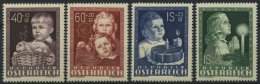 STERREICH 929-32 **, 1949, Glückliche Kindheit, Prachtsatz, Mi. 80.- - Other & Unclassified