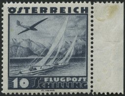 STERREICH 612 **, 1935, 10 S. Flugzeug über Landschaften, Pracht, Mi. 100.- - Used Stamps