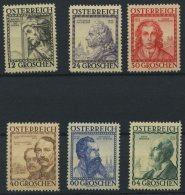 STERREICH 591-96 **, 1934, Baumeister, Prachtsatz, Mi. 150.- - Other & Unclassified