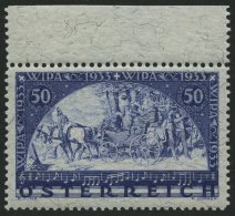 STERREICH 556A **, 1933, 50 G. WIPA, Faserpapier, Pracht, Mi. 750.- - Used Stamps