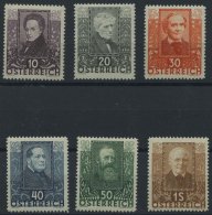 STERREICH 524-29 **, 1931, Dichter, Prachtsatz, Mi. 200.- - Other & Unclassified