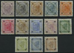 STERREICH 84-96 **,* , 1901, Franz Joseph, Faserpapier, Meist Postfrisch, Prachtsatz, Mi. 35.- - Other & Unclassified