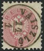 STERREICH 32 O, 1863, 5 Kr. Rosa Mit Ungarischem K1 VAISZLÖ, Pracht, R! - Used Stamps