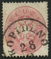 STERREICH 26 O, 1863, 5 Kr. Rosa, K1 KOPIDLNO, Pracht - Other & Unclassified