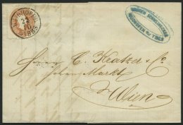 STERREICH 21 BRIEF, 1863, 10 Kr. Braun Auf Brief Mit K1 WAIDHOFEN YBBS Nach Wien, Pracht - Sonstige & Ohne Zuordnung