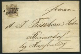 STERREICH 4X BRIEF, 1850, 6 Kr. Braun, Handpapier, Type Ia, L2 PETTAU, Prachtbrief Nach Steinerhof - Other & Unclassified