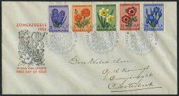 NIEDERLANDE 607-11 BRIEF, 1953, Sommermarken Auf FDC, Pracht, Mi. 110.- - Pays-Bas