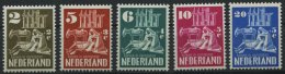 NIEDERLANDE 558-62 **, 1950, Wiederaufbau, Prachtsatz, Mi. 90.- - Niederlande