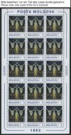 MOLDAVIEN KB **, 1993-99, Europa, Mi.Nr. 94/5, 106-08 Und 304 In Kleinbogen, Nr. 94/5 Zusätzlich Im Zwischensteg-Kl - Moldawien (Moldau)