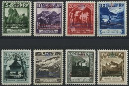 DIENSTMARKEN D 1-8 *, 1932, Landschaften, Falzrest, Prachtsatz, Mi. 480.- - Official