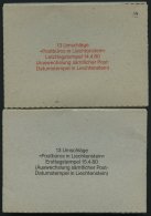 LIECHTENSTEIN 694-705 BRIEF, 1980, Gebäude, Je Komplett Auf 13 FDC`s Mit Letzttagsstempel 14.4.80 Und Ersttagsstemp - Other & Unclassified