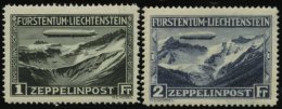 LIECHTENSTEIN 114 **,115 * , 1931, Graf Zeppelin, Pracht - Other & Unclassified