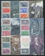 ITALIEN Bl. 9-14 **,o , 1992, Entdeckung Amerikas, Jeweils Postfrisch Und Mit Ersttagsstempeln, 2 Prachtsätze, Mi. - Non Classés