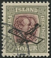 ISLAND 123 O, 1929, 50 A. Grau/braunlila, Pracht, Mi. 100.- - Sonstige & Ohne Zuordnung