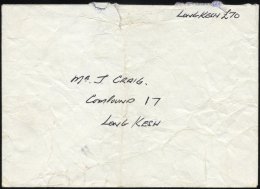 IRLAND 1974, Brief An Mr. J. Graig, Gefangener Im Long-Kesh-Gefängnis, Bereich 17, Rückseitiger Absenderstempe - Other & Unclassified