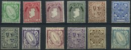 IRLAND 40-51A *, 1922, Nationale Symbole, Wz. 1, Gezähnt A, Falzrest, Prachtsatz - Autres & Non Classés