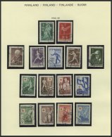 SAMMLUNGEN O,**, *, Fast Nur Gestempelte Komplette Sammlung Finnland Von 1945-90 Im Schaubekalbum Mit Markenheftchen Und - Used Stamps