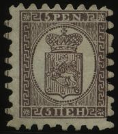 FINNLAND 5Bx (*), 1866, 5 P. Braunlila Auf Blasslila, Ein Paar Kürzere Zungen, Ohne Gummi, Feinst - Autres & Non Classés