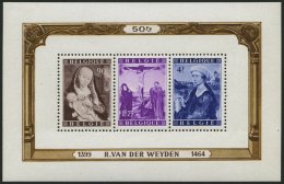 BELGIEN Bl. 21/2 **, 1949, Blockpaar Gemälde, Minimale Anhaftung Im Rand Sonst Pracht, Mi. 320.- - Belgien