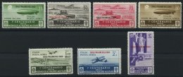 GÄISCHE INSELN 157-63 *, 1935, Flugpostmarken 100 Jahre Tapferkeitsmedaille, 7 Prachtwerte - Ägäis