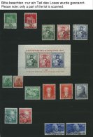 LOTS O,* , Meist Gestempelte Dublettenpartie Bundesrepublik Bis 1957 Mit Diversen Guten Werten, Meist Prachterhaltung, H - Sonstige & Ohne Zuordnung