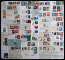 LOTS Bis 1955, Interessante Partie Von 50 Verschiedenen Bedarfsbelegen, Feinst/Pracht, Markenwert: über 600.- Miche - Used Stamps