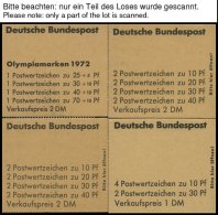 ZUSAMMENDRUCKE A.MH 16c-23a **, 1972-80, 9 Verschiedene Markenheftchen, Pracht, Mi. 123.50 - Gebraucht