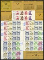 ZUSAMMENDRUCKE A. MH 11-23d **, 1966-80, 17 Verschiedene Markenheftchen, Pracht, Mi. 180.- - Used Stamps