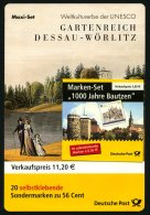 ZUSAMMENDRUCKE MH 48/9 **, 2002, 2 Markenheftchen 100 Jahre Bautzen Und Kultur- Und Naturerbe Der Menschheit, Pracht, Mi - Used Stamps