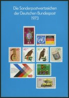 JAHRESZUSAMMENSTELLUNGEN J 1 **, 1973, Jahreszusammenstellung, Pracht, Mi. 1700.- - Sammlungen